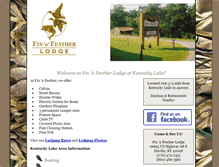 Tablet Screenshot of finnfeatherlodge.com